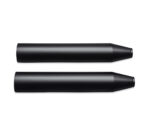 Satin Black Muffler Shields - Long