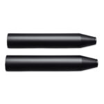 Satin Black Muffler Shields - Long