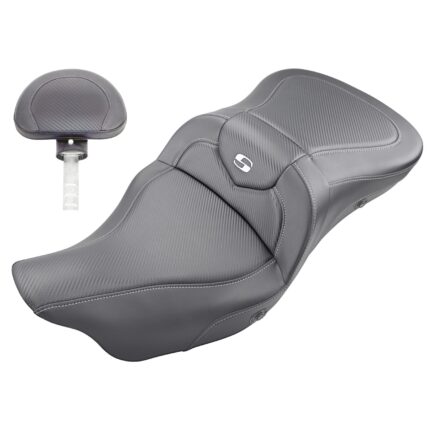 2008-2024* FLHR, FLHT, FLHX & FLTR Heated Extended Reach Roadsofa™ CF Seat with Driver's Backrest