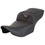 Saddlemen - RoadSofa Extended Reach Seat without Backrest fits '23 CVO & '24 Street Glide/ Road Glide Models - Honeycomb - Image 2