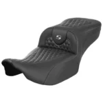 Saddlemen - RoadSofa Extended Reach Seat without Backrest fits '23 CVO & '24 Street Glide/ Road Glide Models - Honeycomb - Image 4